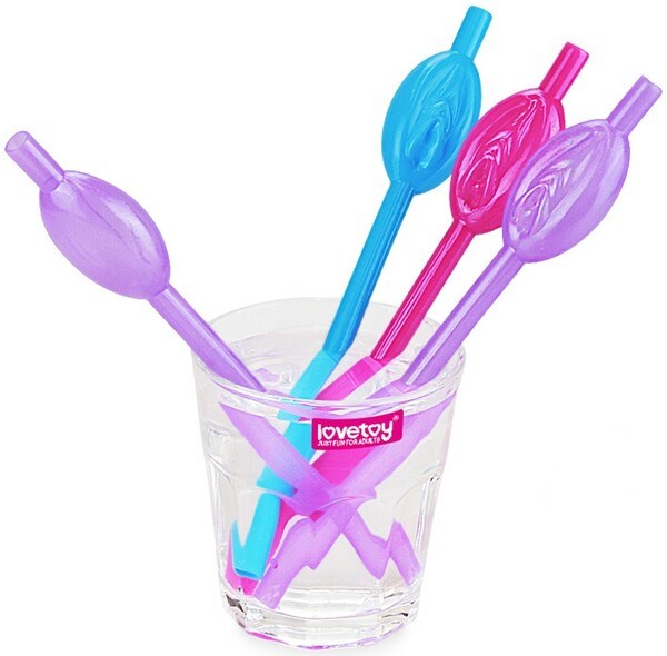 Lovetoy 9 Pack Pussy Straws - - Party Gifts and Novelties