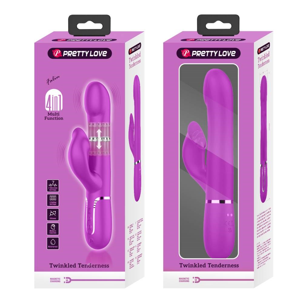 Pretty Love Falin 4 in1 Multi Function Rabbit Vibrator - - Rabbit Vibrators