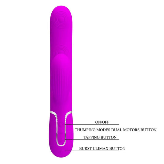 Pretty Love Perdita 3 in1 Multi Function Rabbit Style Vibrator - - Rabbit Vibrators