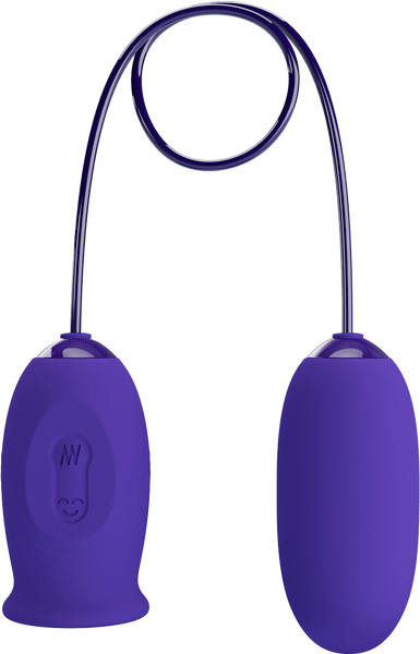 Pretty Love Daisy Youth Multi Function Vibrating Love Egg Purple - - Love Eggs and Kegel Exercisers