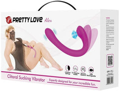 Pretty Love Alex Rechargeable Clitoral Sucking Vibrator Purple - - Clit Ticklers and Pulsators