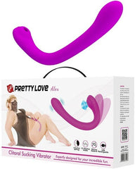 Pretty Love Alex Rechargeable Clitoral Sucking Vibrator Purple - - Clit Ticklers and Pulsators