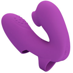 Pretty Love Athena Rechargeable Silicone Finger Vibrator Purple - - Finger and Tongue Vibrators