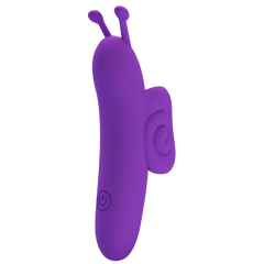 Pretty Love Snail Rechargeable 10 Function Clitoral Massager Purple - - Clit Ticklers and Pulsators