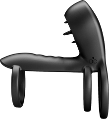 Pretty Love Jammy 12 Function Vibrating Penis Sling Black - - Vibrating Cock Rings