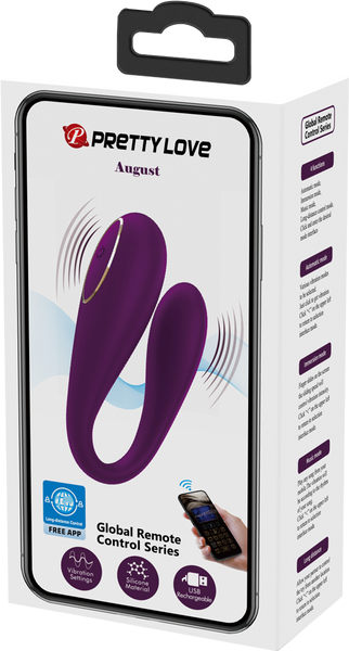 Pretty Love August App Control 12 Function G Spot Vibrator Byzantium - - G-Spot Vibrators
