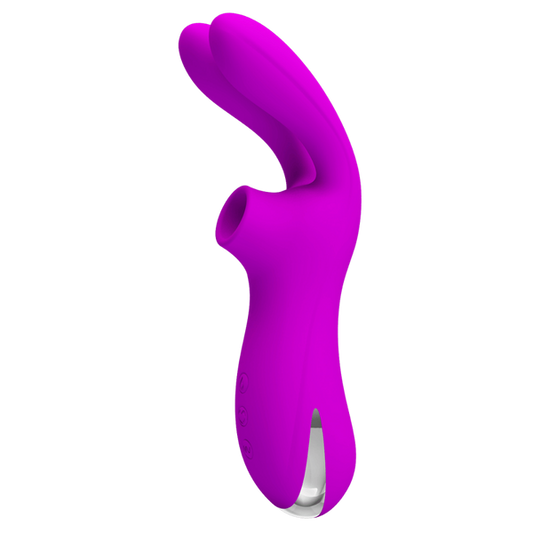Pretty Love Ralap Rechargeable Suction Based Adult Massager Purple - - Clit Ticklers and Pulsators
