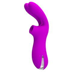 Pretty Love Ralap Rechargeable Suction Based Adult Massager Purple - - Clit Ticklers and Pulsators