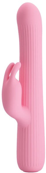 Pretty Love Rechargeable Julian Silicone Rabbit Vibrator Pink - - Rabbit Vibrators
