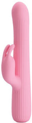 Pretty Love Rechargeable Julian Silicone Rabbit Vibrator Pink - - Rabbit Vibrators