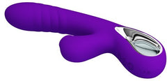 Pretty Love Jersey Rechargeable Multi Function Rabbit Massager Purple - - Rabbit Vibrators