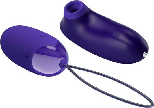 Pretty Love Rechargeable Orthus Youth Love Egg Vibrator Purple - - Love Eggs and Kegel Exercisers