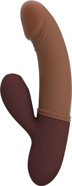 Pretty Love Kane Rechargeable Rabbit Shape G Spot Massager Brown - - Rabbit Vibrators