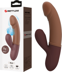 Pretty Love Kane Rechargeable Rabbit Shape G Spot Massager Brown - - Rabbit Vibrators