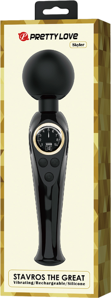 Stavros The Great Skyler Rechargeable Body Wand Massager Black - - Body Wands