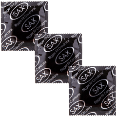 Sax Bigger Fit Straight Latex Condoms 56mm 144 Pack - - Condoms