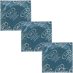 Sax Super Max Fit Smooth Latex Condoms 64mm 144 Pack - - Condoms