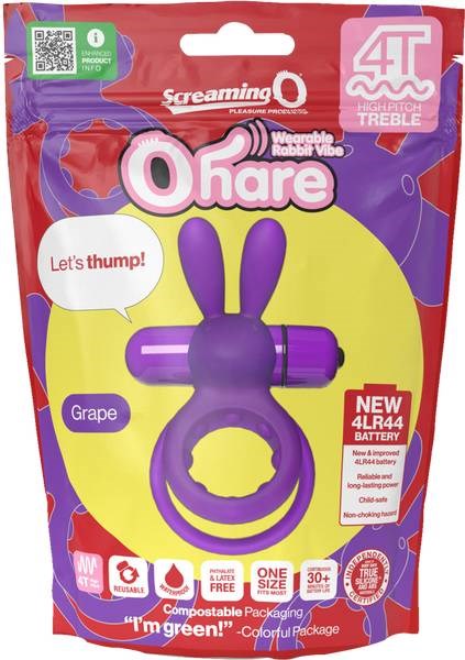 Screaming O Ohare 4T High Pitch Treble Mens Vibrating Penis Ring - - Vibrating Cock Rings