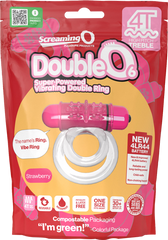 Screaming O Double O 6 4T High Pitch Treble Vibrating Dick Ring Strawberry - - Vibrating Cock Rings