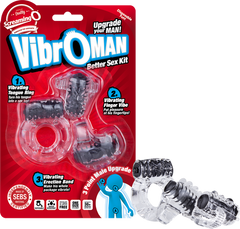 Screaming O Vibroman Super Stretchy Vibrating Cock Ring Black - - Vibrating Cock Rings
