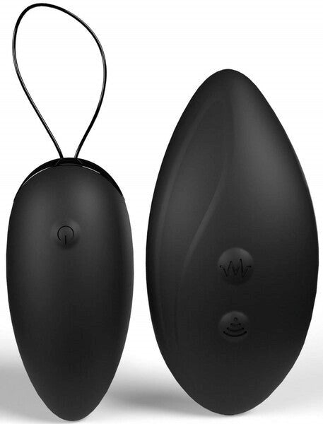 Screaming O Premium Dual Vibe Remote & Love Egg Black Dual Component Vibrator - - Love Eggs and Kegel Exercisers