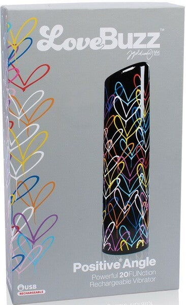 Charged LoveBuzz Positive Angle 10 Function Bullet Vibrator - - Bullet Vibrators