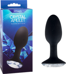Seven Creations Crystal Amulet Silicone Butt Plug Small - - Butt Plugs