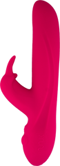 Seven Creations Unik Multi Function Rechargeable Rabbit Vibrator Red - - Rabbit Vibrators