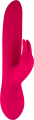 Seven Creations Unik Multi Function Rechargeable Rabbit Vibrator Red - - Rabbit Vibrators