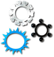 Smitten Kings Stretchy Cock Ring Jumbo 3 Pack - - Cock Ring Sets