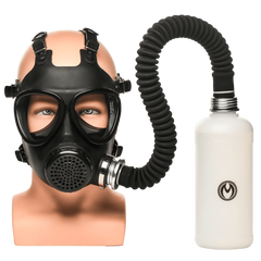 Master Series BDSM Play Inhaler Gas Mask With Bottle - - Bondage Hoods