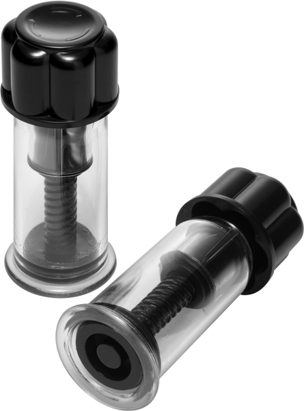 Master Series Black Maxxx Powerful Twist Nipple Suckers - - Nipple and Clit Clamps
