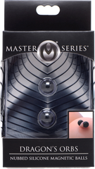 Master Series Dragons Orbs Nubbed Silicone Magnetic Nipple Ball - - Nipple and Clit Clamps