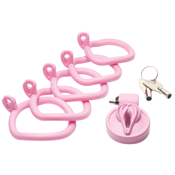 Master Series Pussification Vulva Male Chastity Cage - - Male Chastity