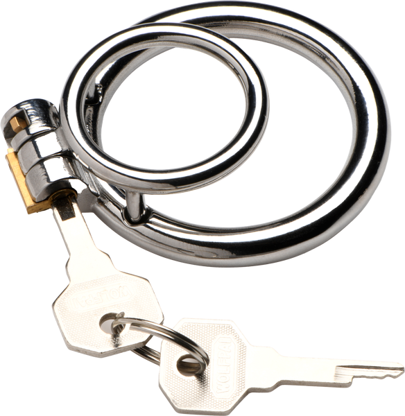 Master Series Locked Cock Locking Cock & Ball Ring - - Male Chastity