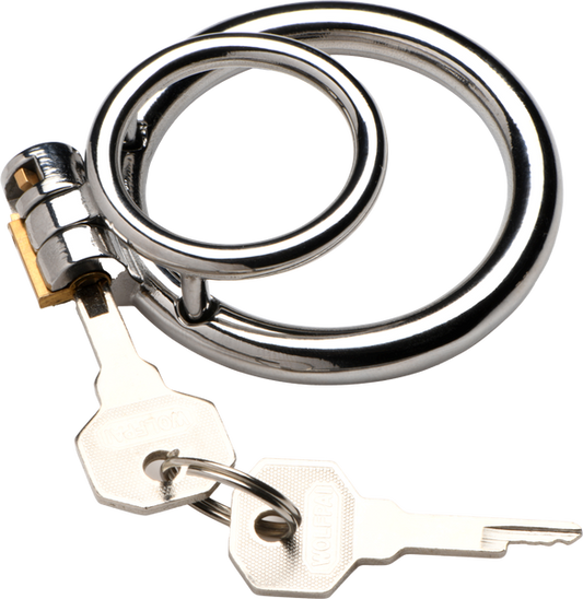 Master Series Locked Cock Locking Cock & Ball Ring - - Male Chastity