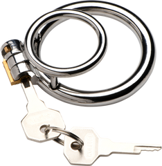 Master Series Locked Cock Locking Cock & Ball Ring - - Male Chastity