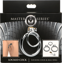 Master Series Locked Cock Locking Cock & Ball Ring - - Male Chastity