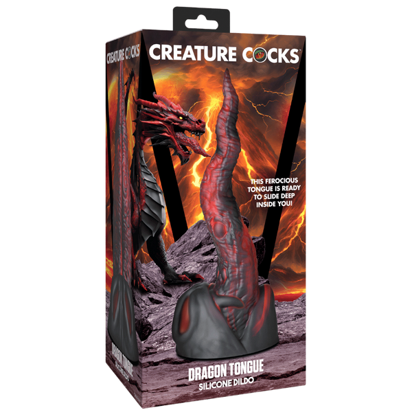 Creature Cocks Dragon Tongue Realistic Fantasy Silicone Dildo - - Realistic Dildos