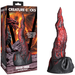 Creature Cocks Dragon Tongue Realistic Fantasy Silicone Dildo - - Realistic Dildos