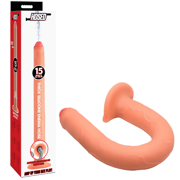 XR Brands Thick Silicone Enema Hose 15 Inch - - Enemas and Douches