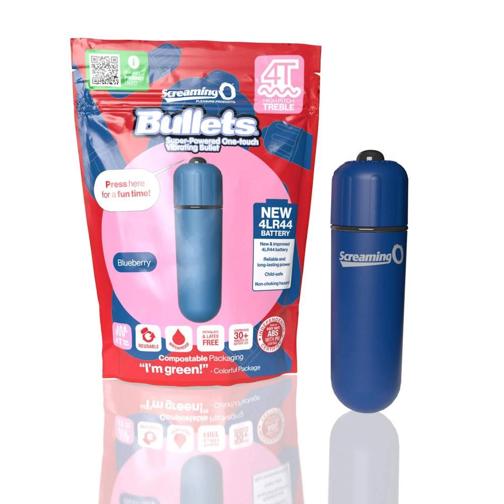 Screaming O 4T High Pitch Treble Multi Functions Bullet Vibrator Precision - - Bullet Vibrators