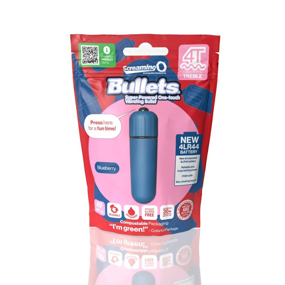 Screaming O 4T High Pitch Treble Multi Functions Bullet Vibrator Precision - - Bullet Vibrators