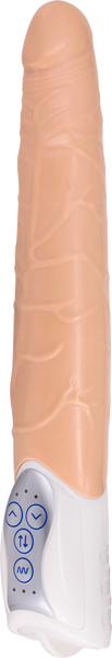 Seven Creations Long John Realistic Thrusting Vibrator - - Vibrating Dildos
