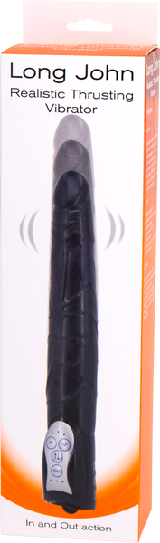 Seven Creations Long John Realistic Thrusting Vibrator - - Vibrating Dildos