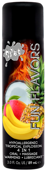 Wet Fun Flavors Water Soluble Adult Lubricant 89 ml - - Massage Oils and Lubricants