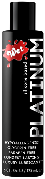 Wet Platinum Luxury Silicone Based Adult Lubricant - - Silicone Based Lubes