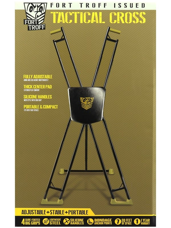 Doc Johnson Fort Troff Fetish Play Tactical Cross Adjustable Bondage Frame - - Spreaders and Hangers