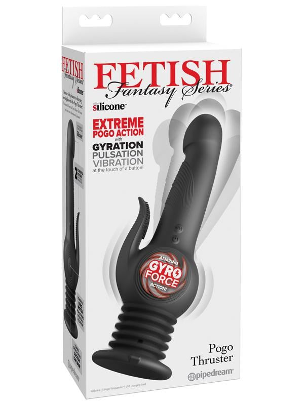Pipedream Products Fetish Fantasy Series Pogo Thruster Vibrating Dildo Black - - Vibrating Dildos