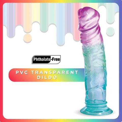 NANMA Corporation Excellent Power Jellido Clear Coloured 18 cm Realistic Jelly Dildo - - Realistic Dildos